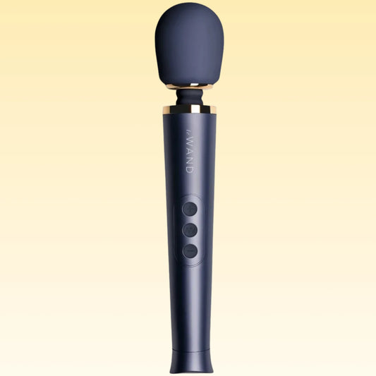 Le Wand Petite Rechargeable Vibrating Body Massager Masaj Aleti - Navy