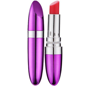 Erox Lipstick Compact Power Full Mini Ruj Vibratör-Purple