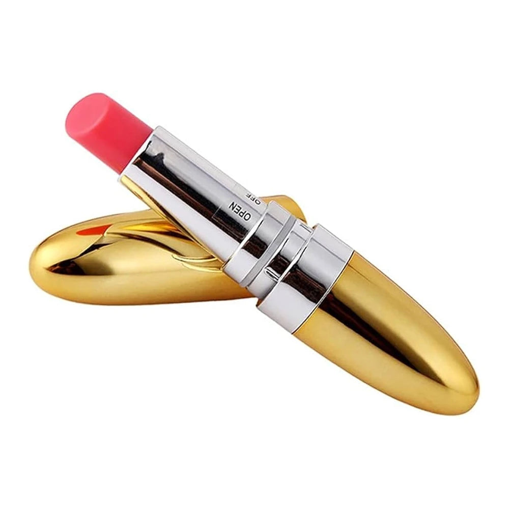 Erox Lipstick Compact Power Full Mini Ruj Vibratör-Yellow
