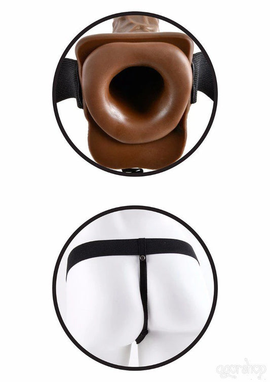 Pipedream İçi Boş 19 Cm Realistik Titreşimli Esmer Penis
