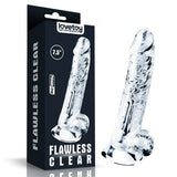 Lovetoy Flawless Clear Dildo 19 cm Realistik Jel Penis