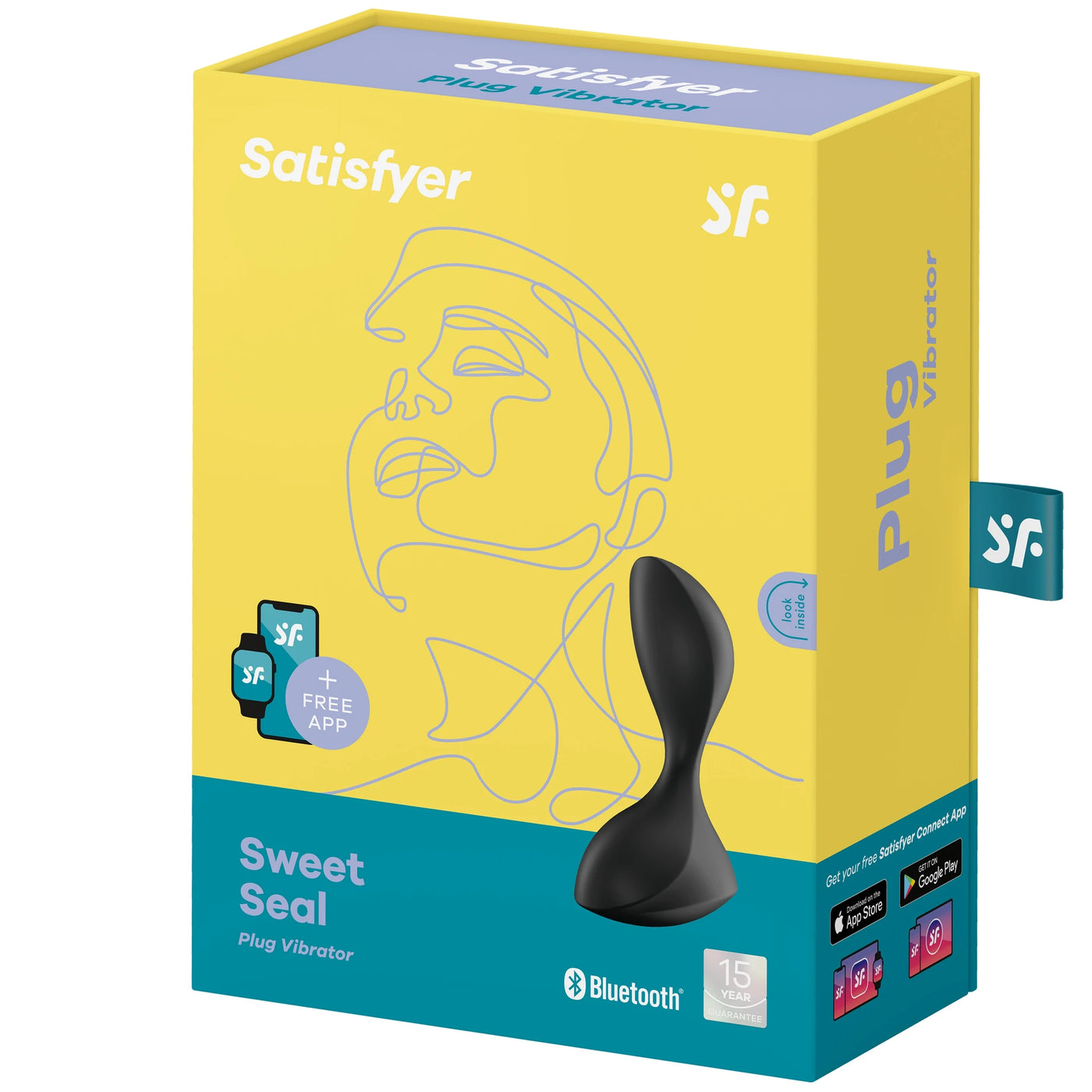Satisfyer Sweet Seal Telefon Kontrollü Anal Titreşimli Plug-Black