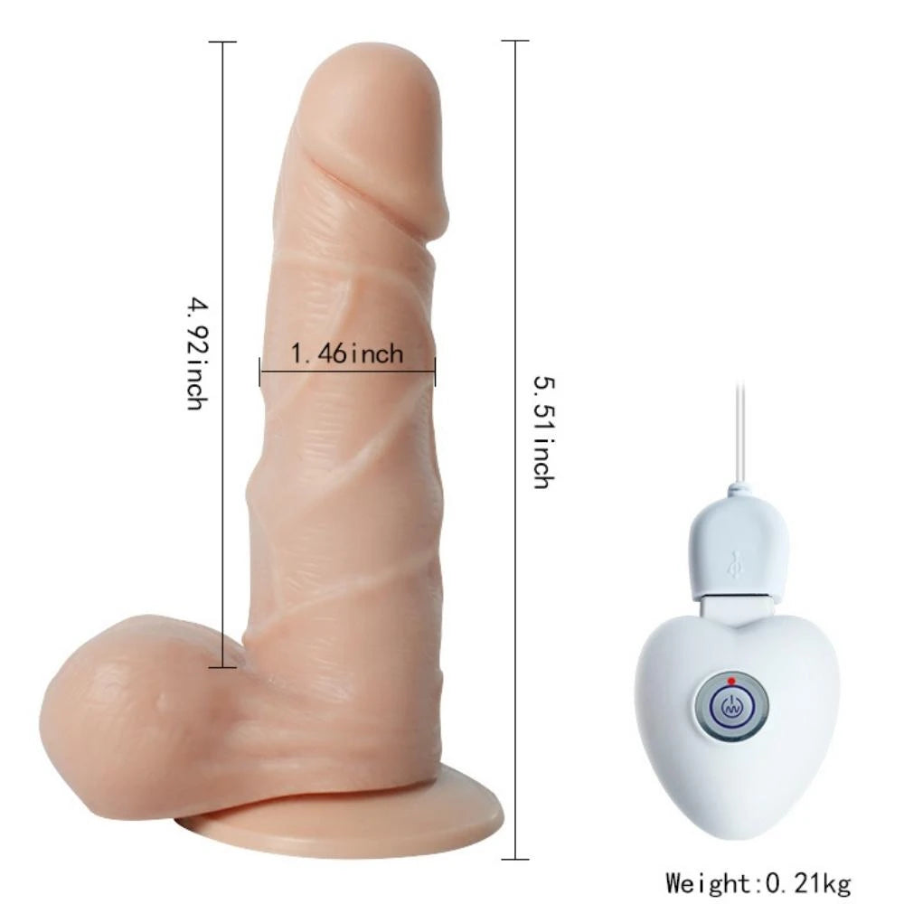 Shequ Swaying 14 Cm Kemerli Dönebilen Titreşimli Penis