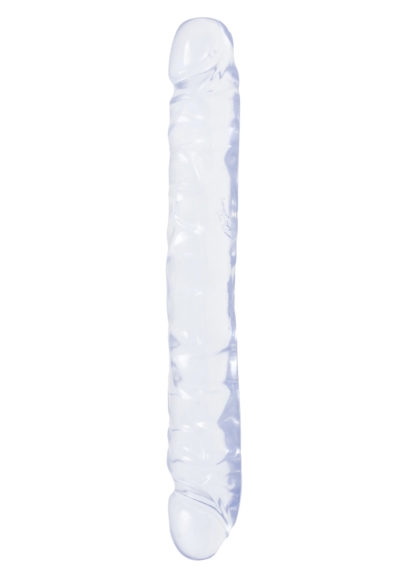Doc Johnson Cyrstal Jellies 30 Cm Çift Taraflı Realistik Jel Penis-Şeffaf
