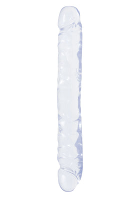Doc Johnson Cyrstal Jellies 30 Cm Çift Taraflı Realistik Jel Penis-Şeffaf