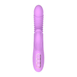 Dibe Angelia Thrusting İleri Geri Hareketli Dilli Rabbit Vibratör-Purple