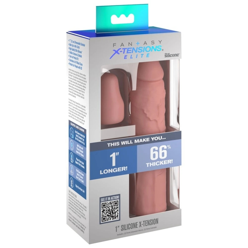 Pipedream Fantasy X-Tensions Elite 1'' Uzatmalı Amerikan Penis Kılıfı