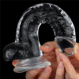 Lovetoy Flawless Clear Dildo 19 cm Realistik Jel Penis