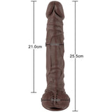 Xise Dildo Series Knight Flexible Realistik Penis XS-WBC10002-Brown