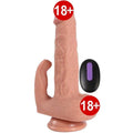 Dildo Series Hadun Klitoris Stimülasyon Dual Titreşimli Realistik Penis