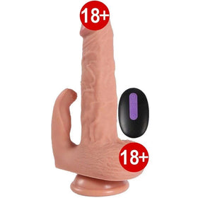 Dildo Series Hadun Klitoris Stimülasyon Dual Titreşimli Realistik Penis