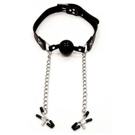 Pipedream Fetish Fantasy Series Ball Gag & Nipple Clamps
