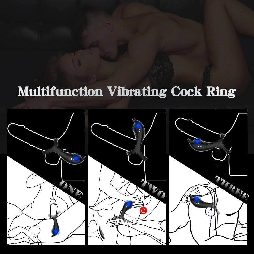 Erox The Cock Ring Thicken Widen Uzaktan Kumandalı Klitoral Penis Halkası