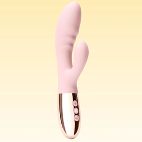 Le Wand Blend Rechargeable Şarjlı Tavşan Vibratör-Pink