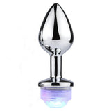 Erox The Anal Fantasy Led Işıklı Metal Anal Plug-Medium