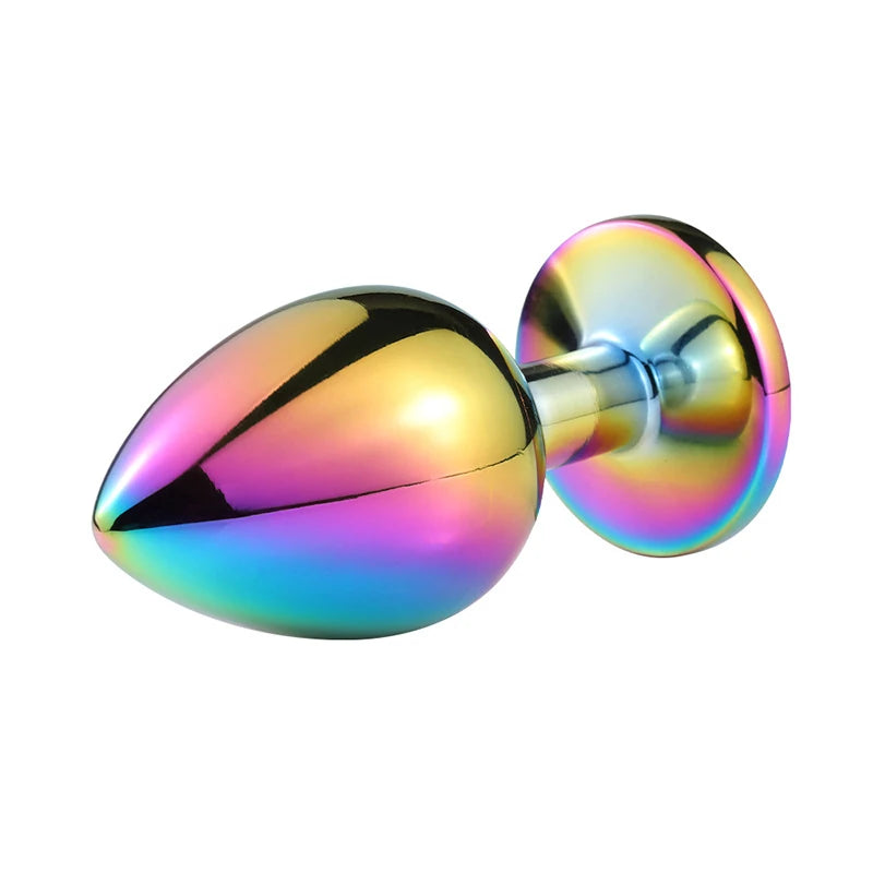 Erox Rainbow Hot Cooling Pink Small Anal Metal Plug