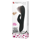 Pretty Love Dylan Parmak Hareket Fonksiyonlu Rabbit Vibratör-Black