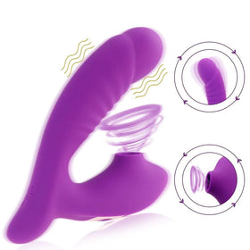 Erox Emiş Güçlü ve G-Stimulant 10 Mod Vibrator Mor