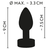 Anos Heavy Metal Butt Plug With Vibration Anal Plug Vibratör
