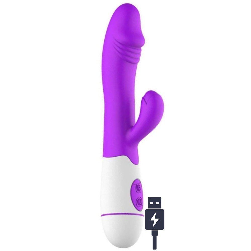 Erox Mix Vibe 30 Mod Titreşimli Rabbit Vibratör-Purple