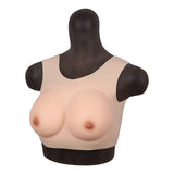Bodysuit Crossdresser Askılı Giyilebilir Silikon Göğüs L Beden