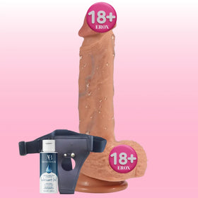 Shequ Dildo Series Veins Strapon Belden Bağlamalı Realistik Penis