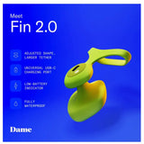 Dame Products Fin 2.0 Finger Vibe Güçlü Parmak Vibratör-Citrus