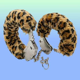 Erox Fetish Fantasy Series Metalic Hand Cuffs Peluşlu Metal Kelepçe-Leopar