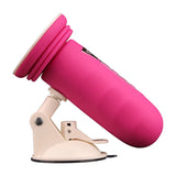 Erox Suction Cup Sex Machine Realistik Penis Uyumlu Seks Makinesi-Pink
