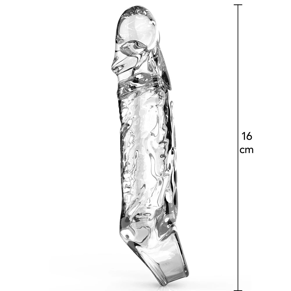 ToyJoy Get Real Extension Sleeve TPE Medium 16 cm Şefaf Penis Kılıfı
