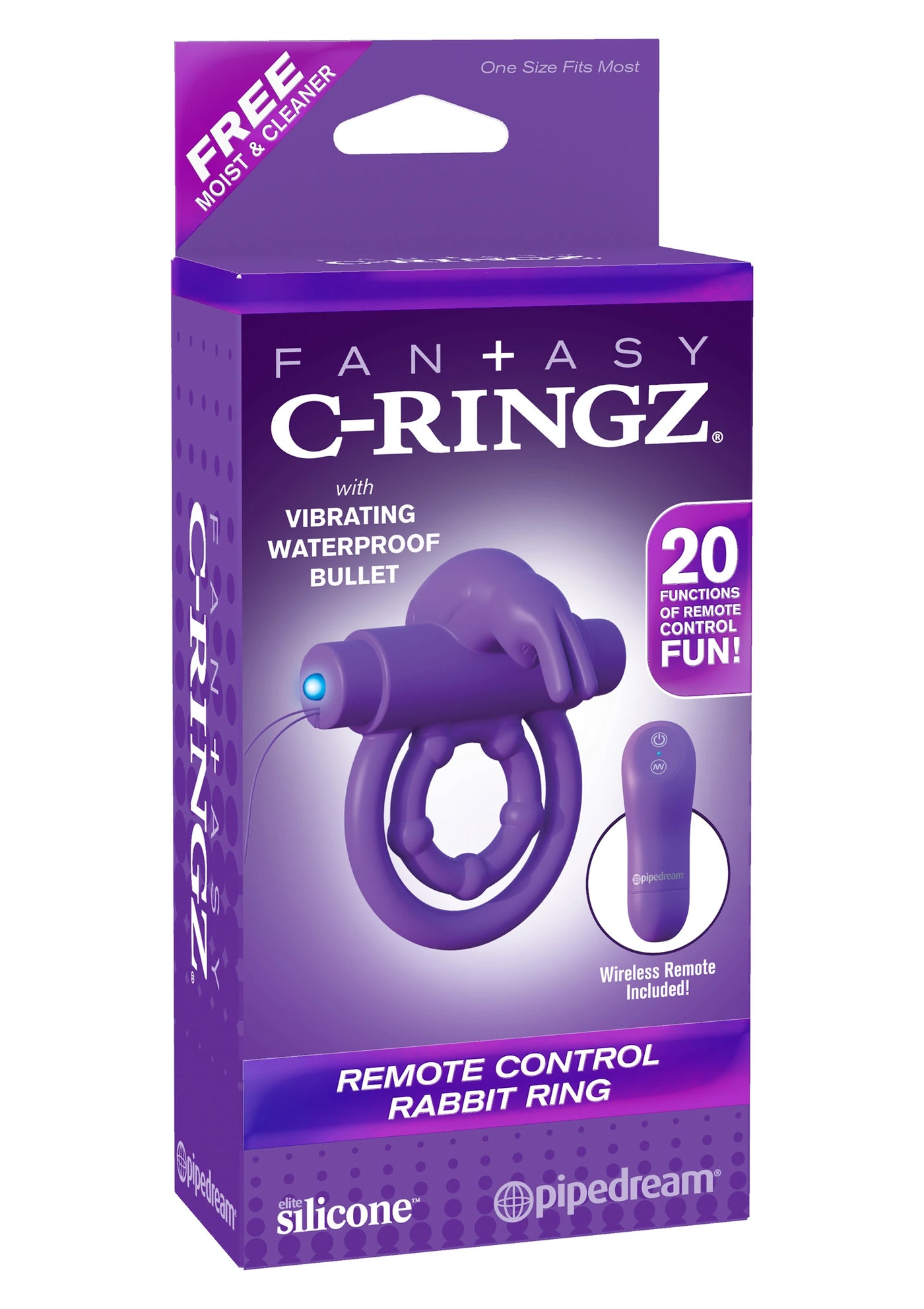Fantasy C-Ringz Uzaktan Kumandalı 20 Modlu Titreşimli Penis Halkası