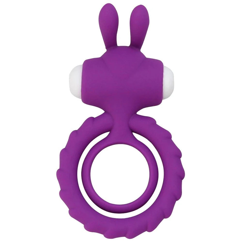 Erox The Cock Ring Nuo Rabbit Klitoral Titreşimli Penis Halkası-Purple
