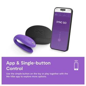 We-Vibe Sync Go App-Controlled Couple Vibrator - Purple