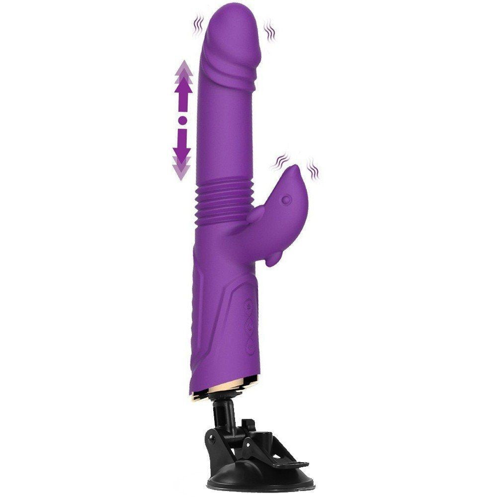 Ricky Sabitlenebilir İleri Geri ve Klitoral Rabbit Vibratör