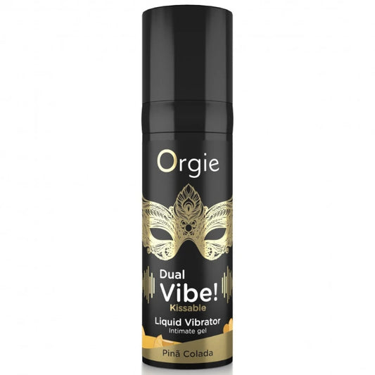Orgie Dual Vibe Pina Colada Aromalı Öpülebilir Likid Vibratör 15 Ml.
