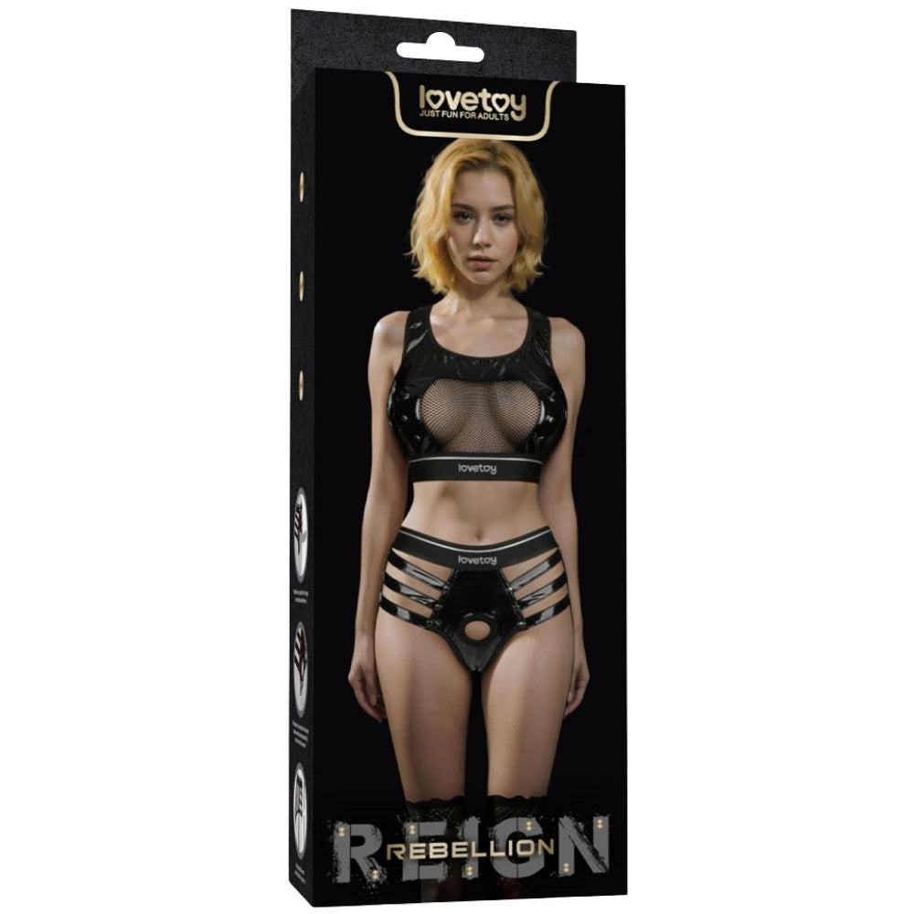 Lovetoy Rebellion Reign Iconic Harness Strap on Set LV781001A XS/S