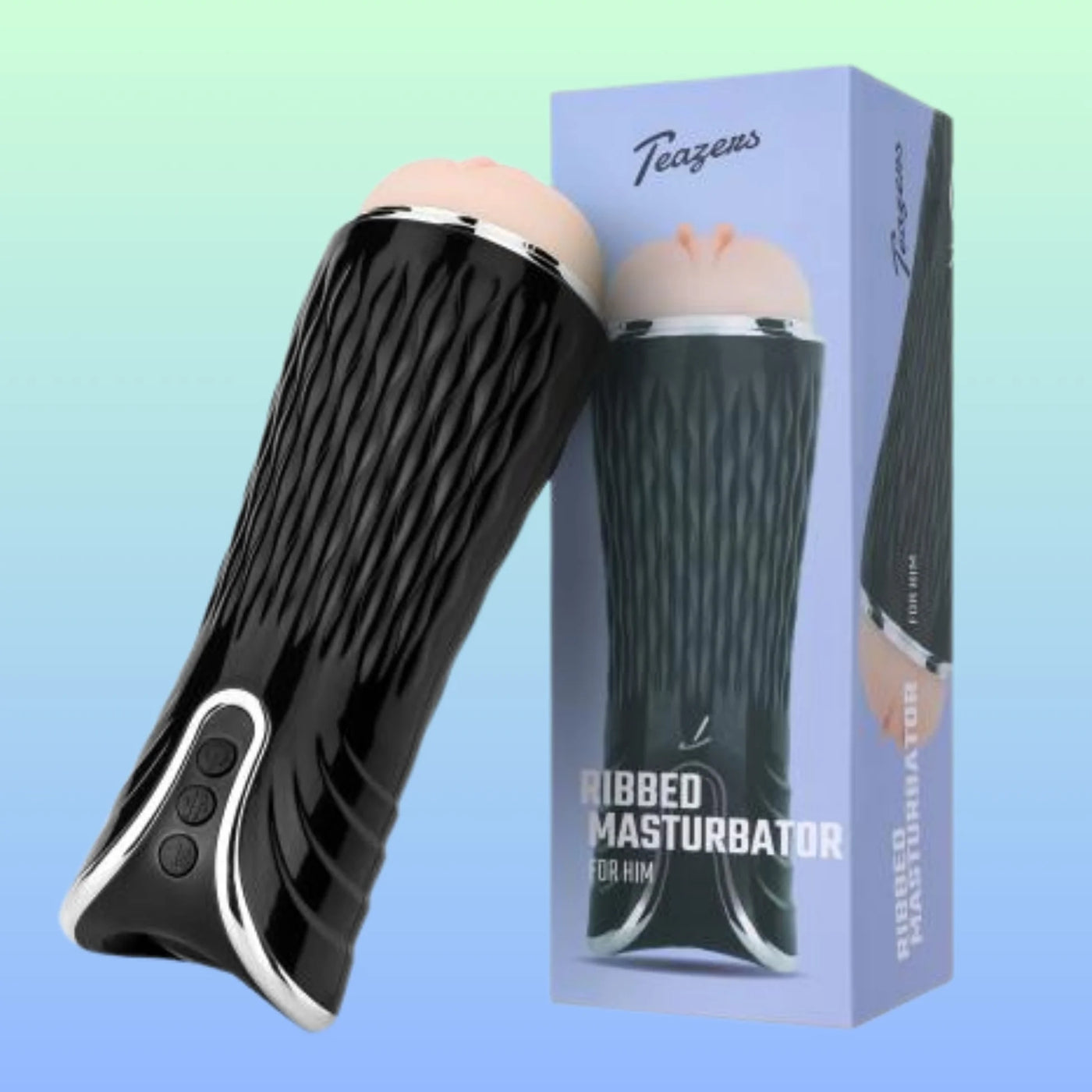 Teazers Electric Ribbed Titreşimli Mastürbatör