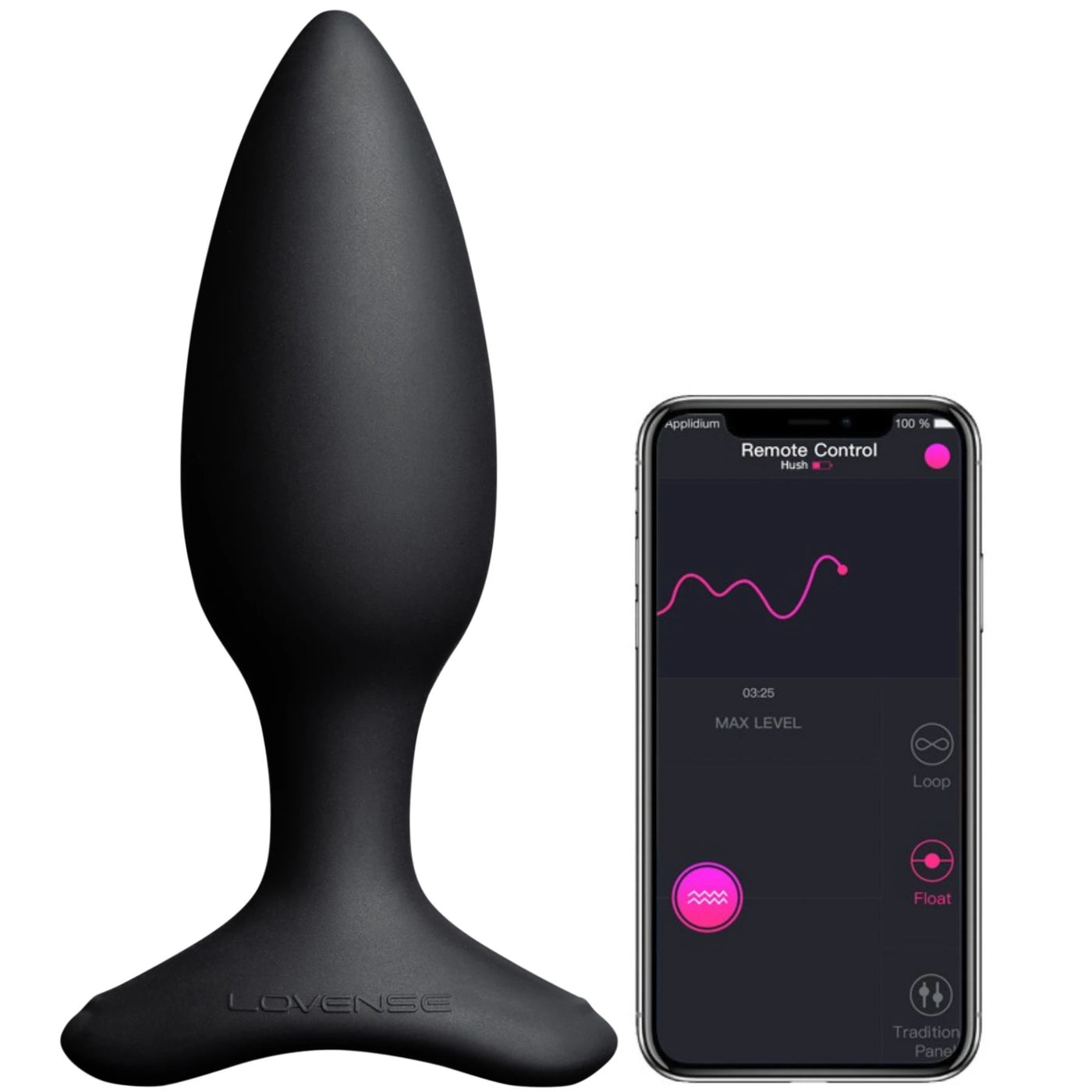 Lovense Hush 2 Butt Plug S 38 mm Telefon Kontrollü Anal Vibratör