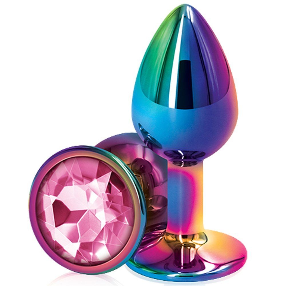 Erox Rainbow Hot Cooling Pink Large Anal Metal Plug