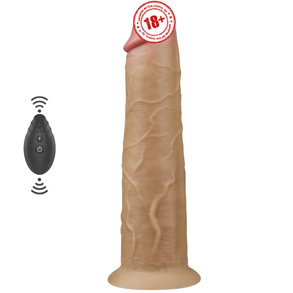 Lovetoy Dual Layered Platinum Silicone 20.5 Cm Titreşimli Realistik Penis