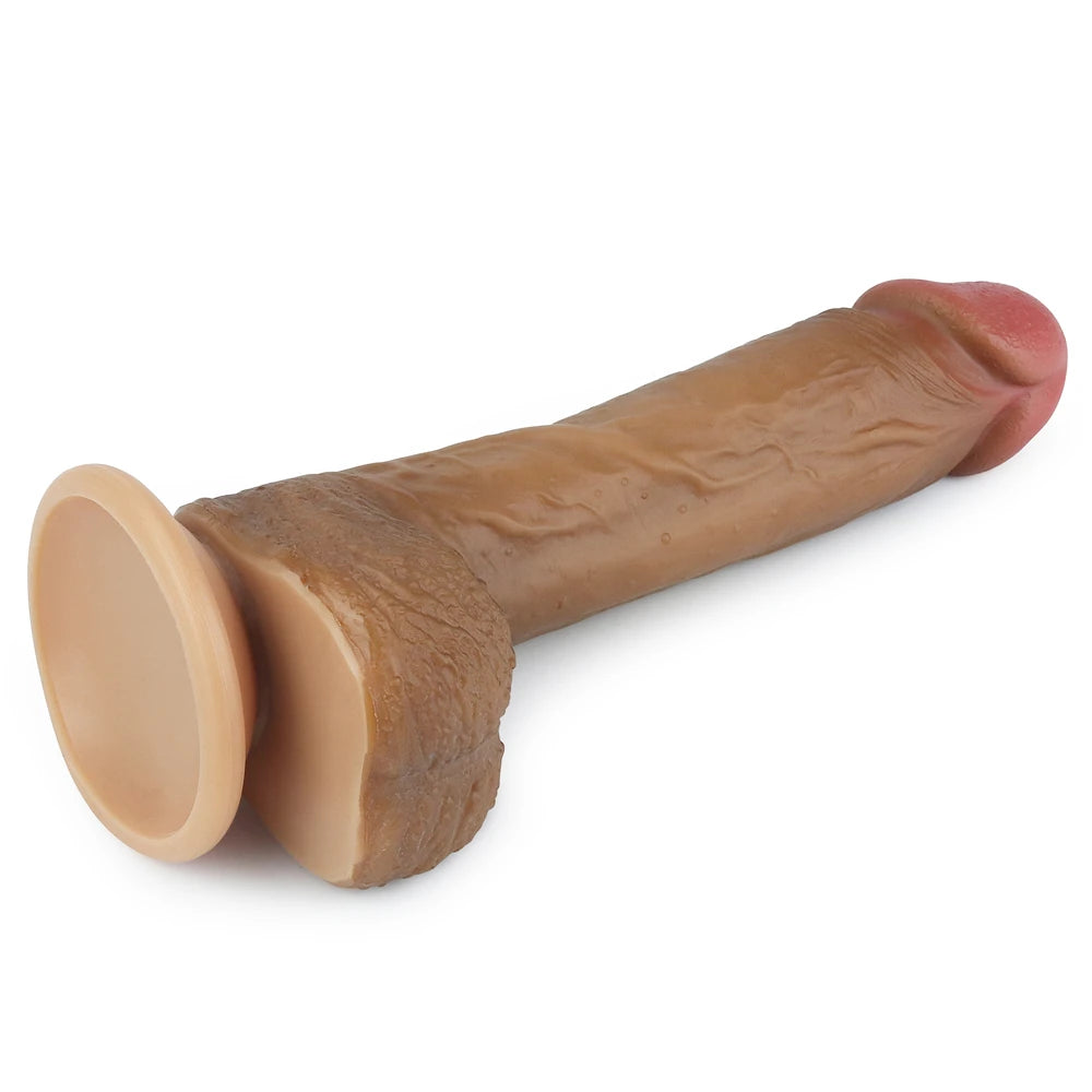 Lovetoy Dual Layered Silicone Cock 21.5 cm Realistik Penis LV4003B