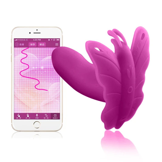 Realov Lydia 1 Purple Telefon Kontrollü Kelebek Vibratör