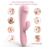 Erox Double Çift Titreşim Motorlu 10 Mod Tavşan Vibratör