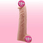 Baile Realistic Penis Sleeve Testis Toplamalı Realistik Penis Kılıfı BI-026238