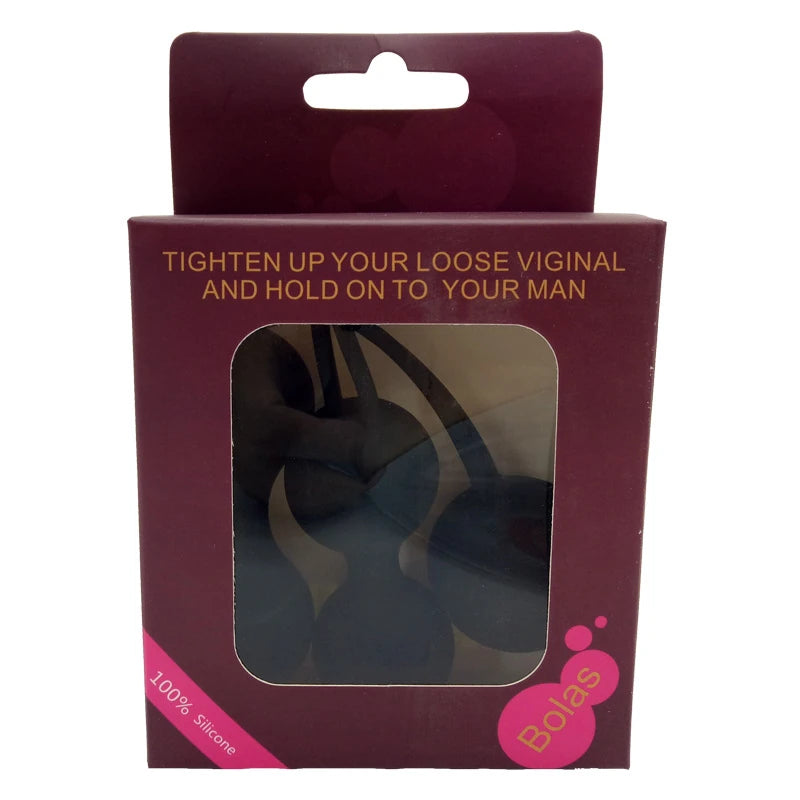 Erox Kegel Balls Exercisers Metal Ağırlıklı Kegel Egzersiz Topu Set-Black