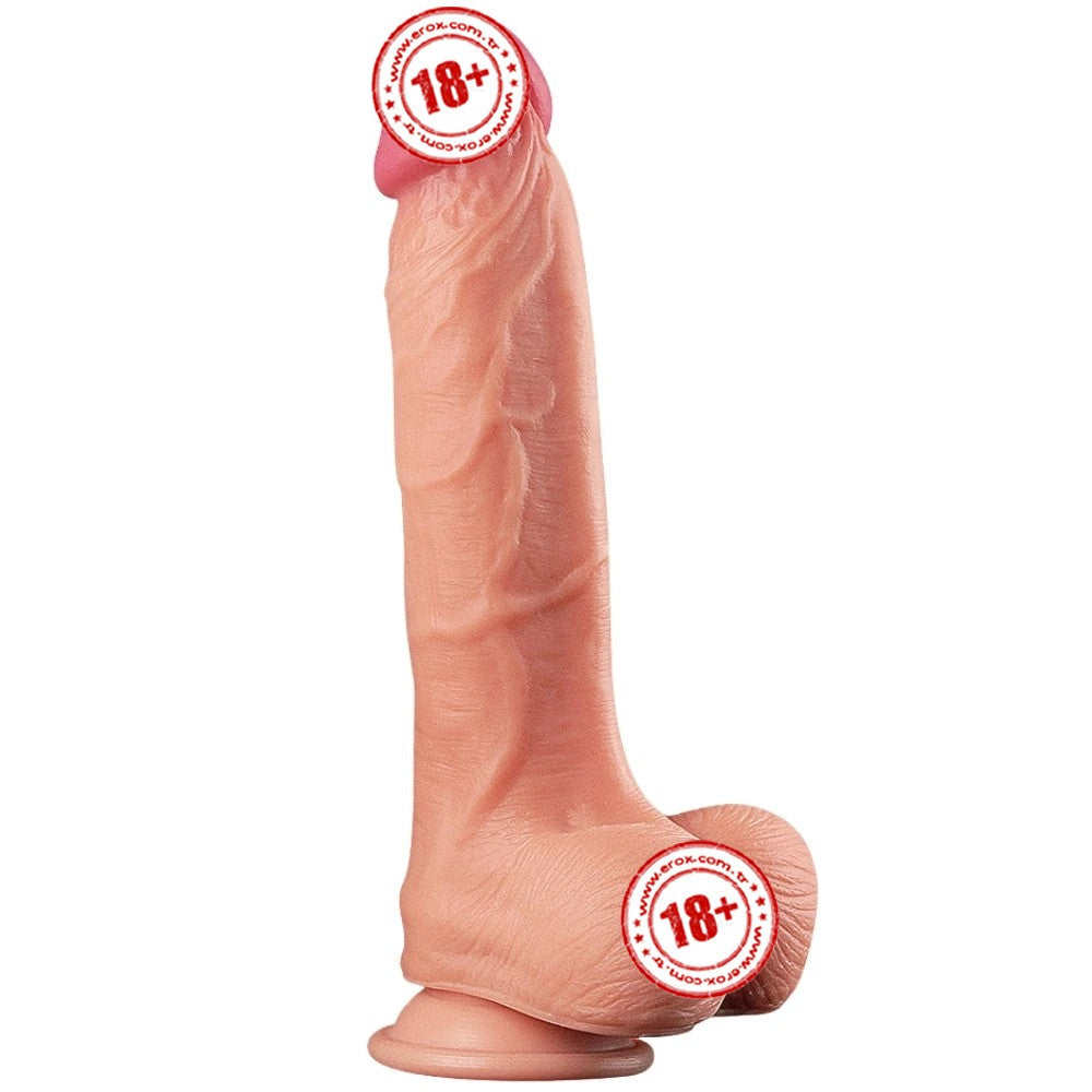Lovetoy Dual Layered Platinum Silicone Cock 25 cm Realistik Penis LV411010