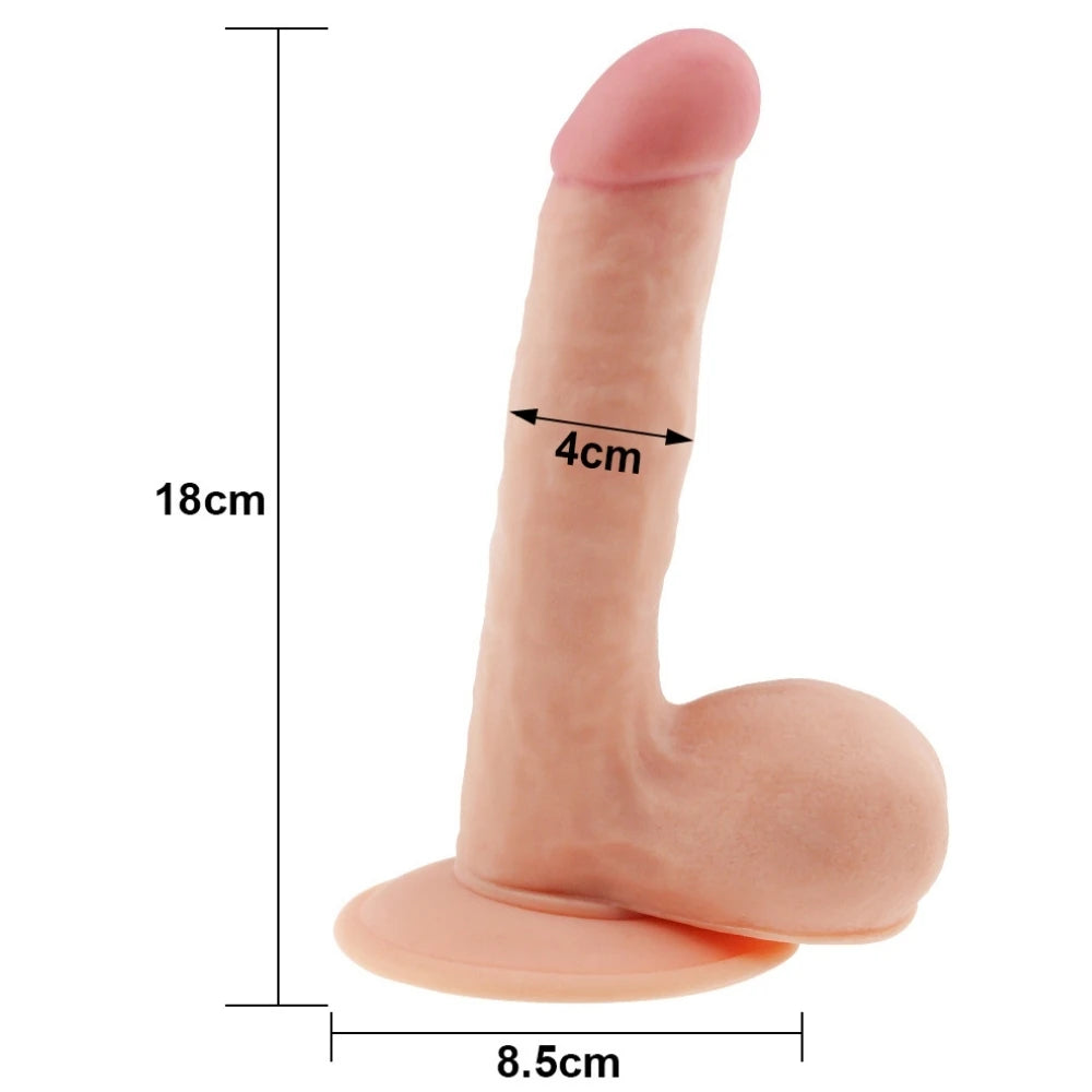 Lovetoy The Ultra Soft Dude Dildo 19 Cm Realistik Penis LV1083