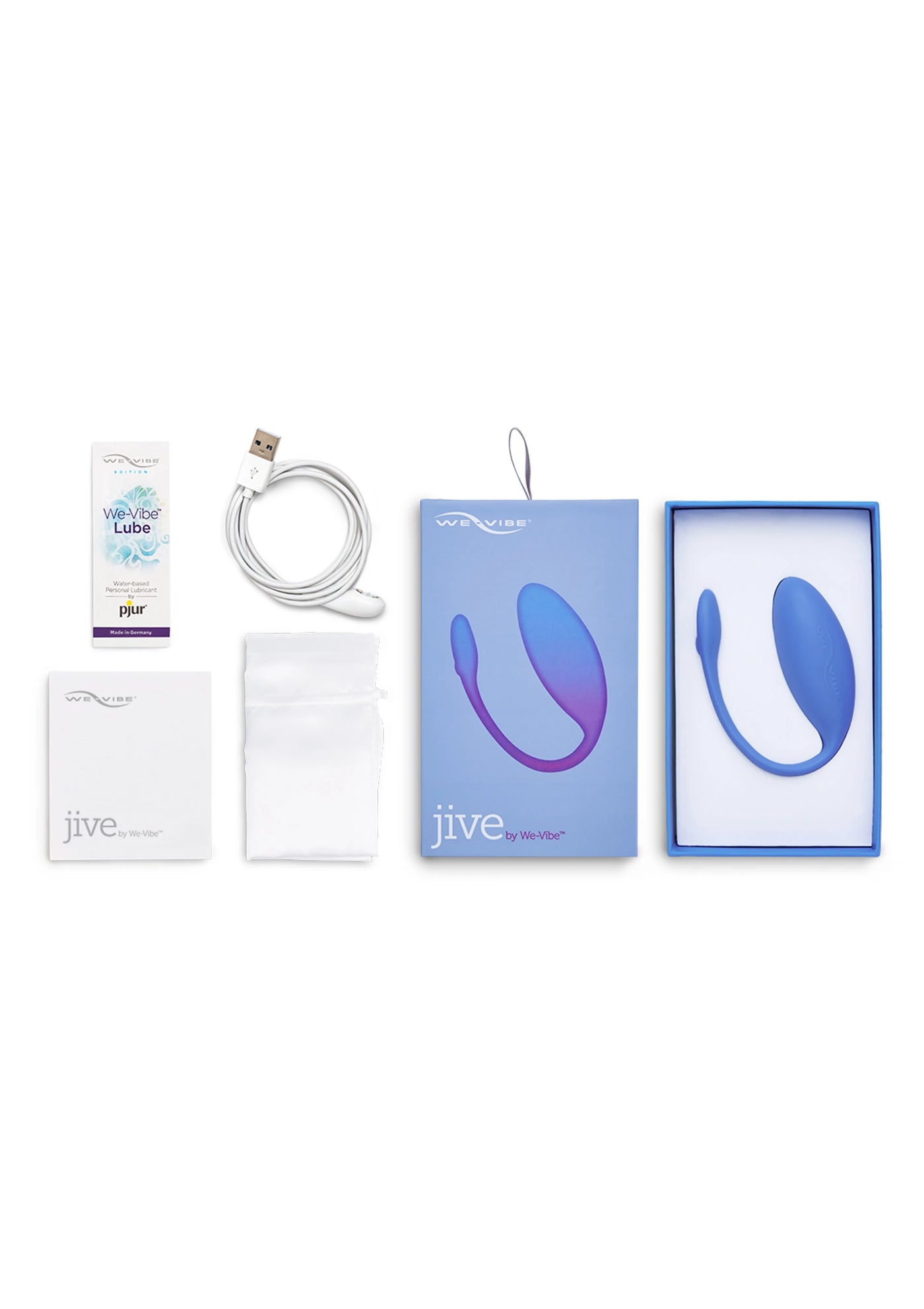 We-Vibe Jive Bullet Wereable Vibe Giyilebilir Telefon Kontrollü Vibratör-Blue