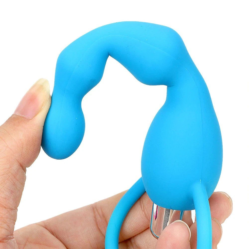 Erox Anal Fantasy Boğumlu Titreşimli Anal Vibratör-Blue