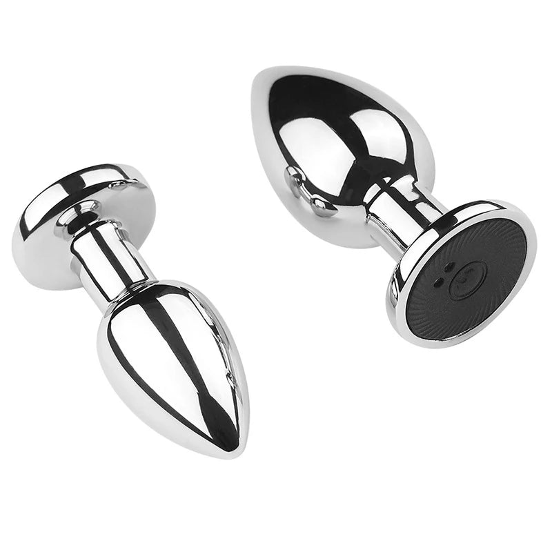 Erox Uzaktan Kumandalı Titreşimli Medium Metal Anal Plug